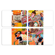 Магнитные фотопазлы 80 на 50 набор 4 штуки 70s