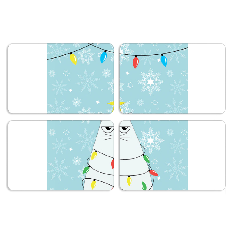 Магнитные фотопазлы 80 на 50 набор 4 штуки 