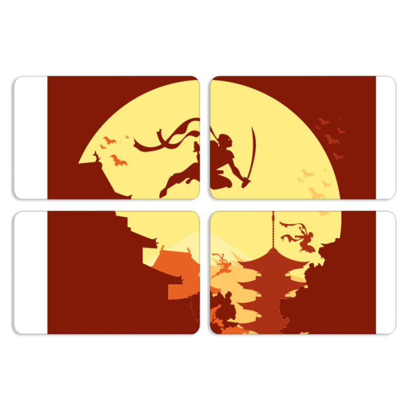 Магнитные фотопазлы 80 на 50 набор 4 штуки 