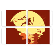 Магнитные фотопазлы 80 на 50 набор 4 штуки 