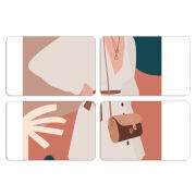 Магнитные фотопазлы 80 на 50 набор 4 штуки 