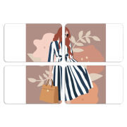 Магнитные фотопазлы 80 на 50 набор 4 штуки 