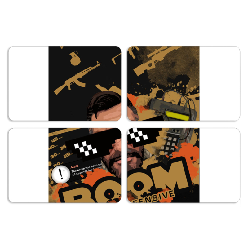 Магнитные фотопазлы 80 на 50 набор 4 штуки CS:Go C4