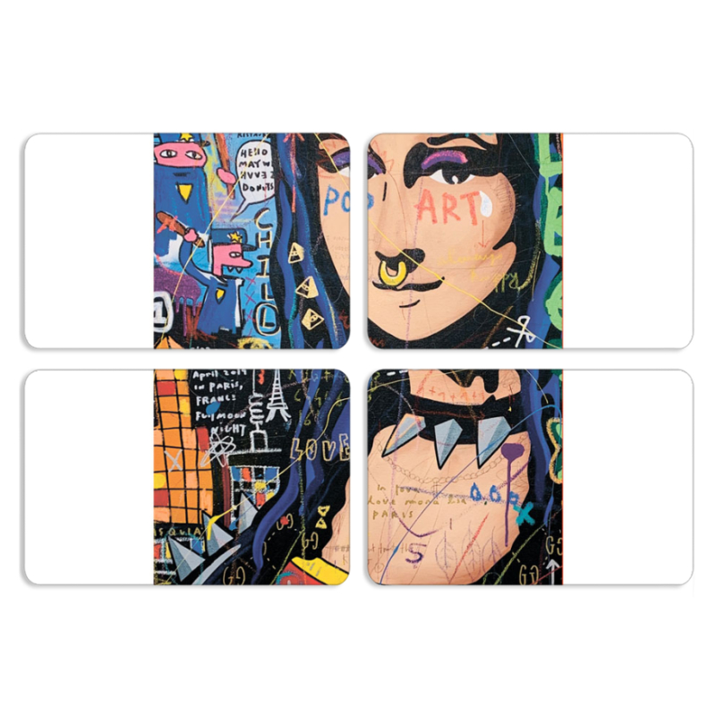 Магнитные фотопазлы 80 на 50 набор 4 штуки 