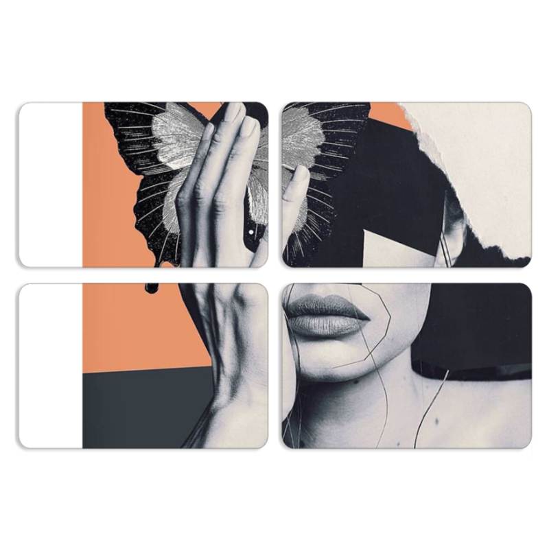 Магнитные фотопазлы 80 на 50 набор 4 штуки 