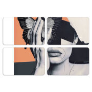 Магнитные фотопазлы 80 на 50 набор 4 штуки 