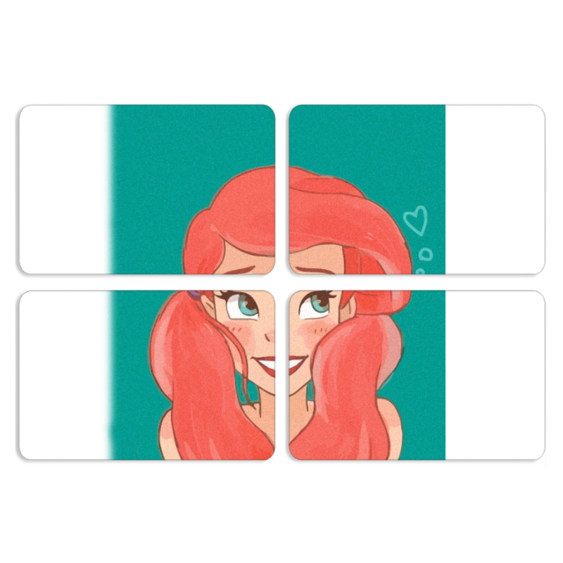 Магнитные фотопазлы 80 на 50 набор 4 штуки 