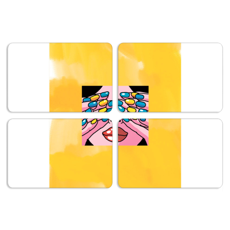 Магнитные фотопазлы 80 на 50 набор 4 штуки 