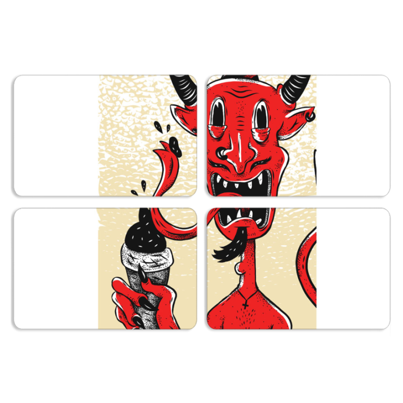 Магнитные фотопазлы 80 на 50 набор 4 штуки 