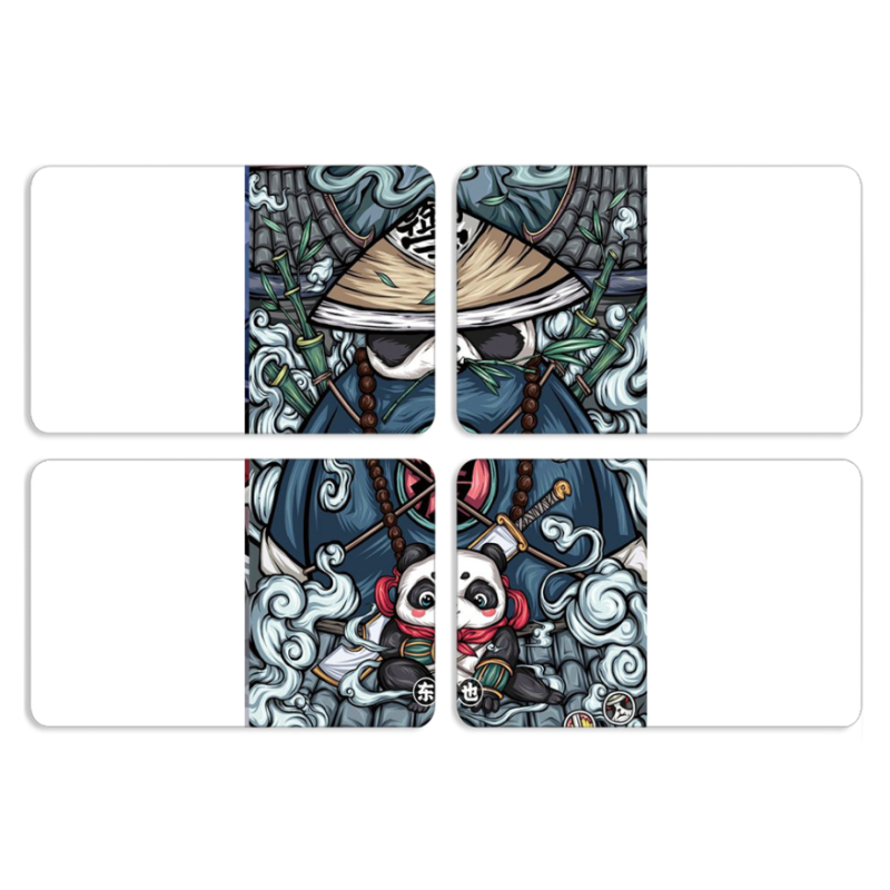 Магнитные фотопазлы 80 на 50 набор 4 штуки Panda Q