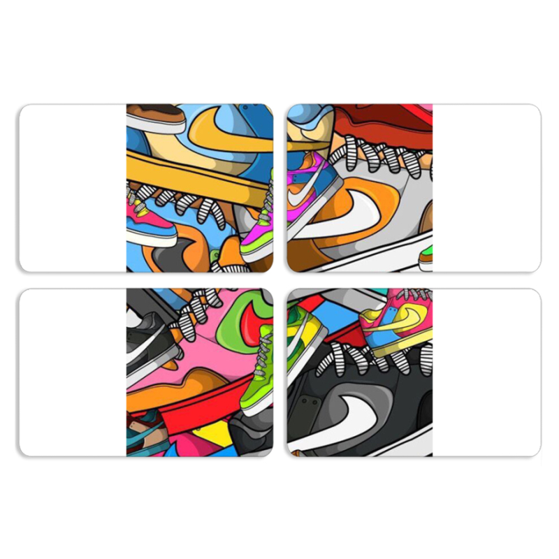 Магнитные фотопазлы 80 на 50 набор 4 штуки Sneakers