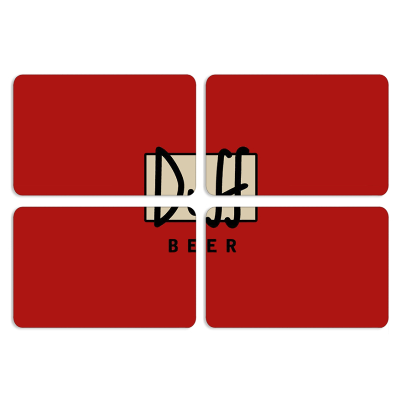 Магнитные фотопазлы 80 на 50 набор 4 штуки Duff beer