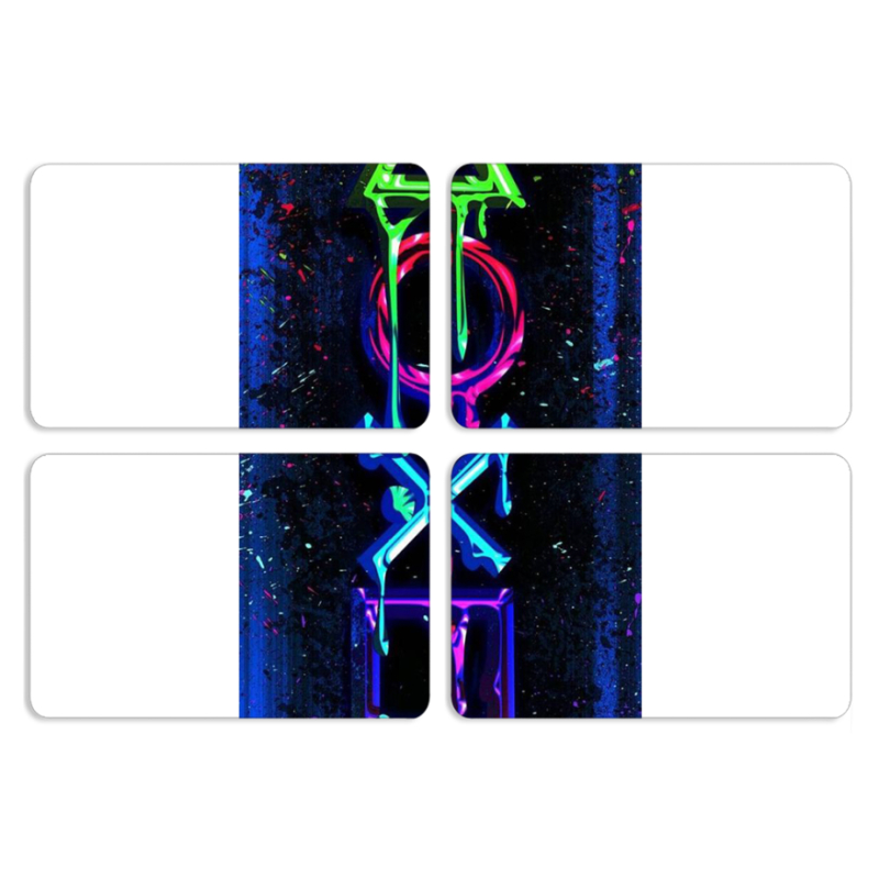 Магнитные фотопазлы 80 на 50 набор 4 штуки Graffiti symbols