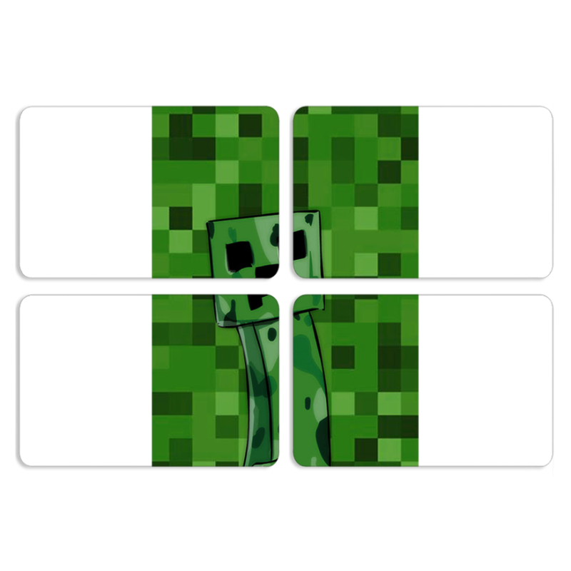 Магнитные фотопазлы 80 на 50 набор 4 штуки Minecraft Creeper