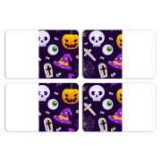 Магнитные фотопазлы 80 на 50 набор 4 штуки Halloween Purple Mood