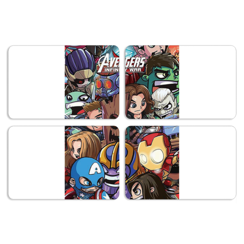 Магнитные фотопазлы 80 на 50 набор 4 штуки Avengers Infinity War