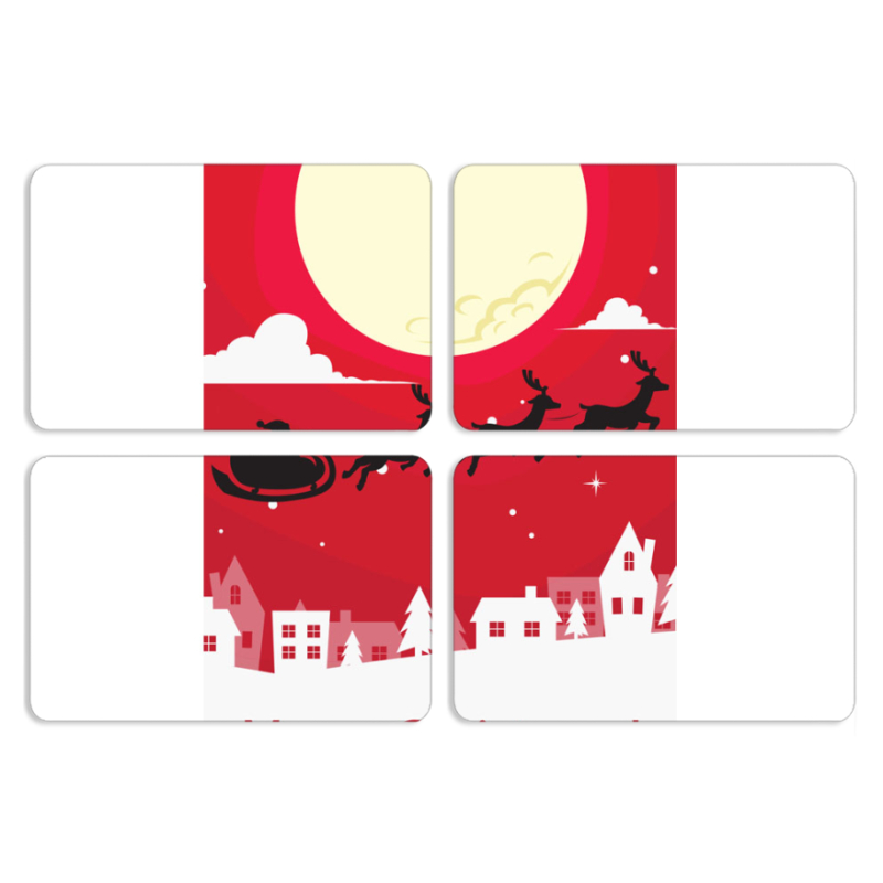 Магнитные фотопазлы 80 на 50 набор 4 штуки 