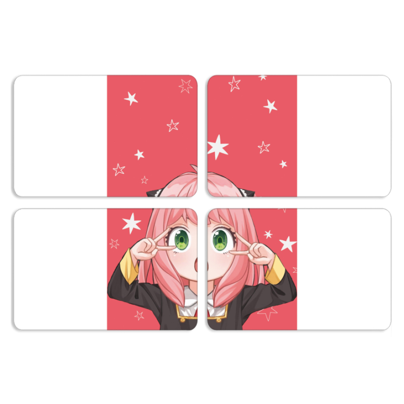 Магнитные фотопазлы 80 на 50 набор 4 штуки Anya Forger