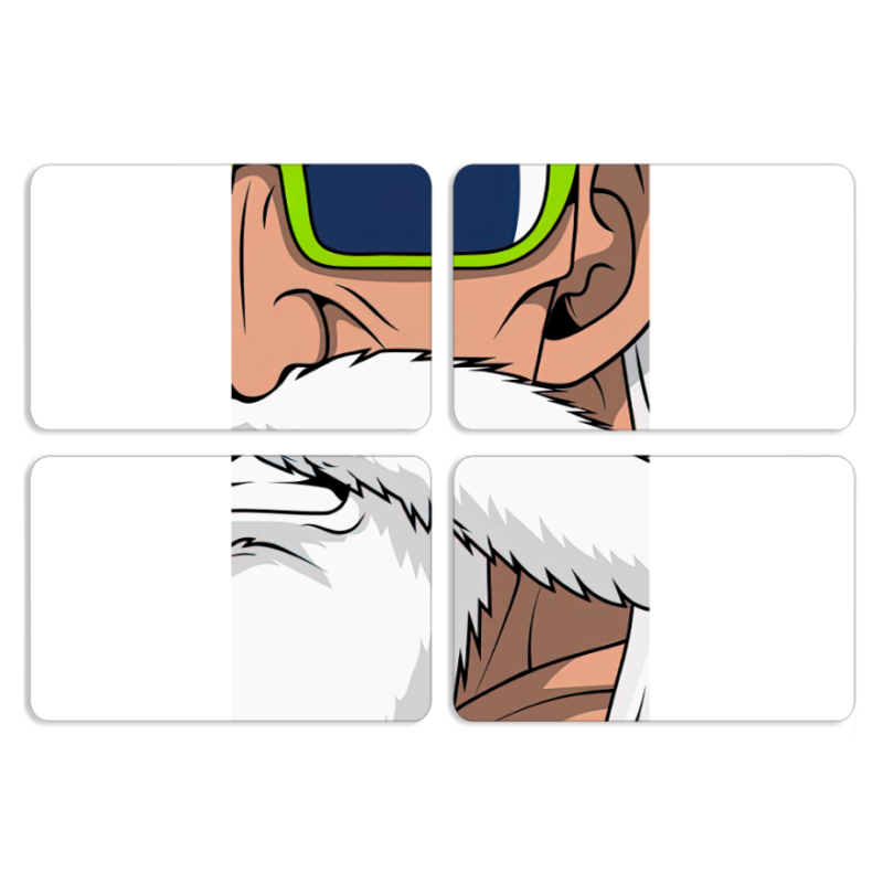 Магнитные фотопазлы 80 на 50 набор 4 штуки Master Roshi