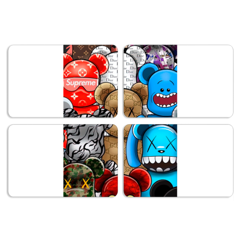 Магнитные фотопазлы 80 на 50 набор 4 штуки Find your bear