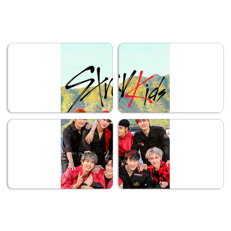 Магнитные фотопазлы 80 на 50 набор 4 штуки Stray Kids Boy Band