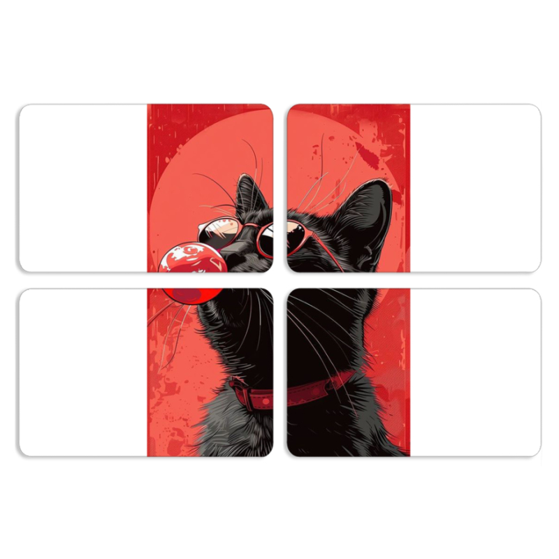 Магнитные фотопазлы 80 на 50 набор 4 штуки 