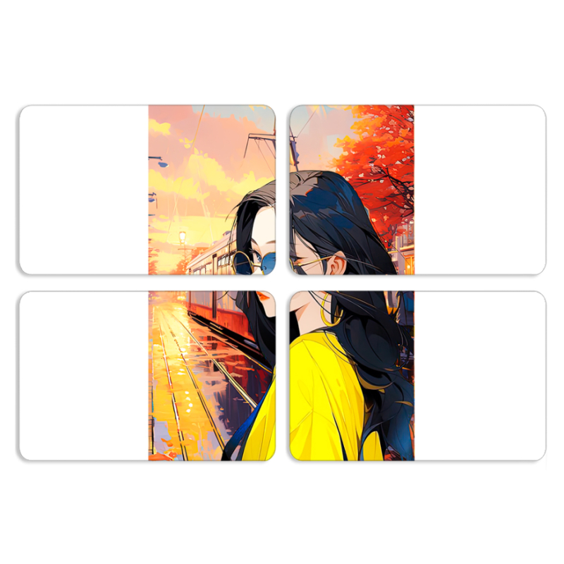 Магнитные фотопазлы 80 на 50 набор 4 штуки 