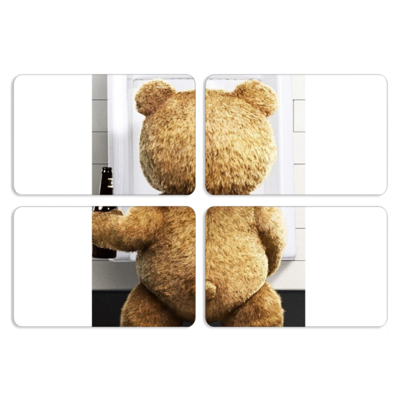 Магнитные фотопазлы 80 на 50 набор 4 штуки 