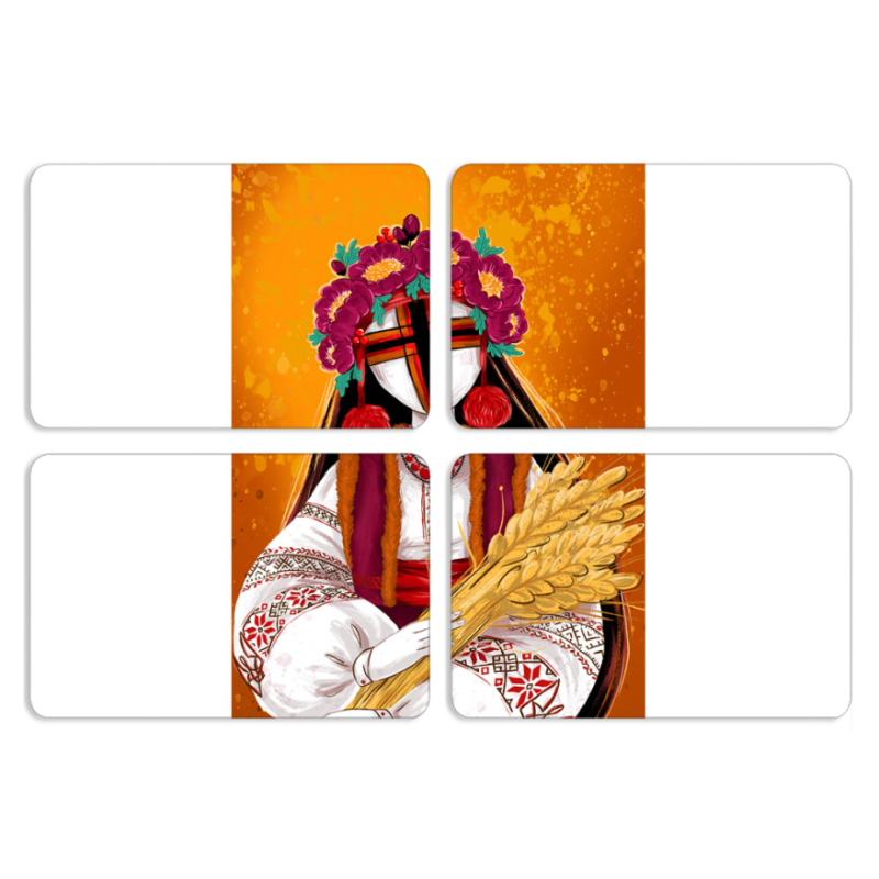 Магнитные фотопазлы 80 на 50 набор 4 штуки Motanka by H Soldatkina