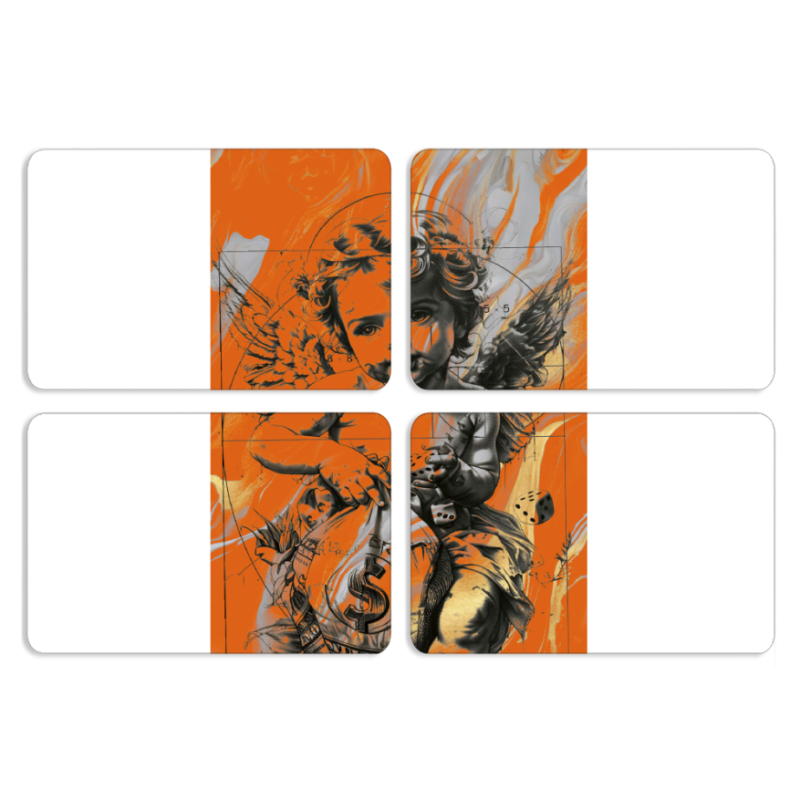 Магнитные фотопазлы 80 на 50 набор 4 штуки 