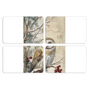 Магнитные фотопазлы 80 на 50 набор 4 штуки Christmas Owl