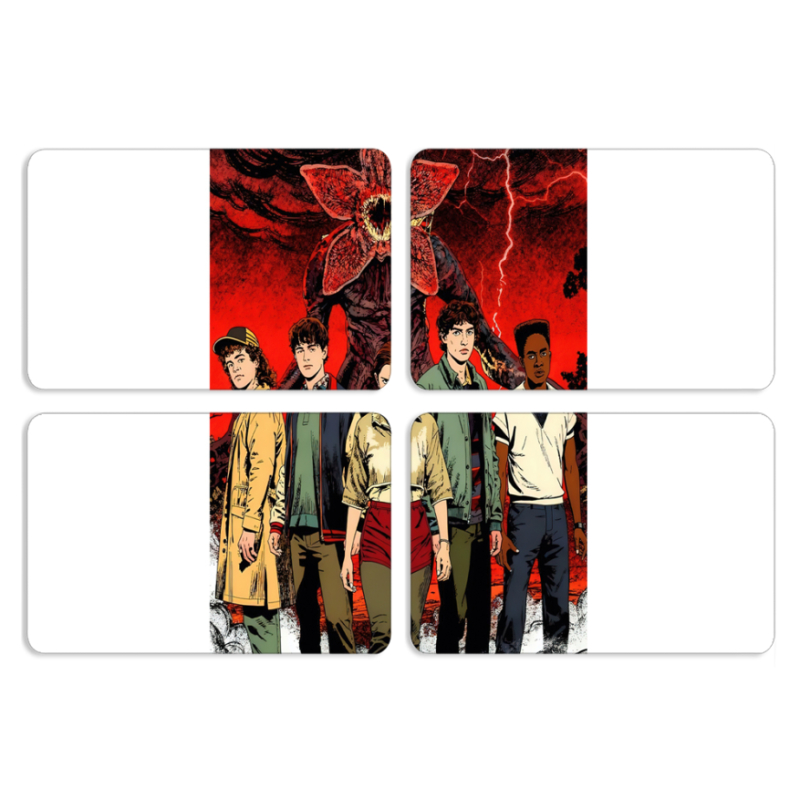 Магнитные фотопазлы 80 на 50 набор 4 штуки 