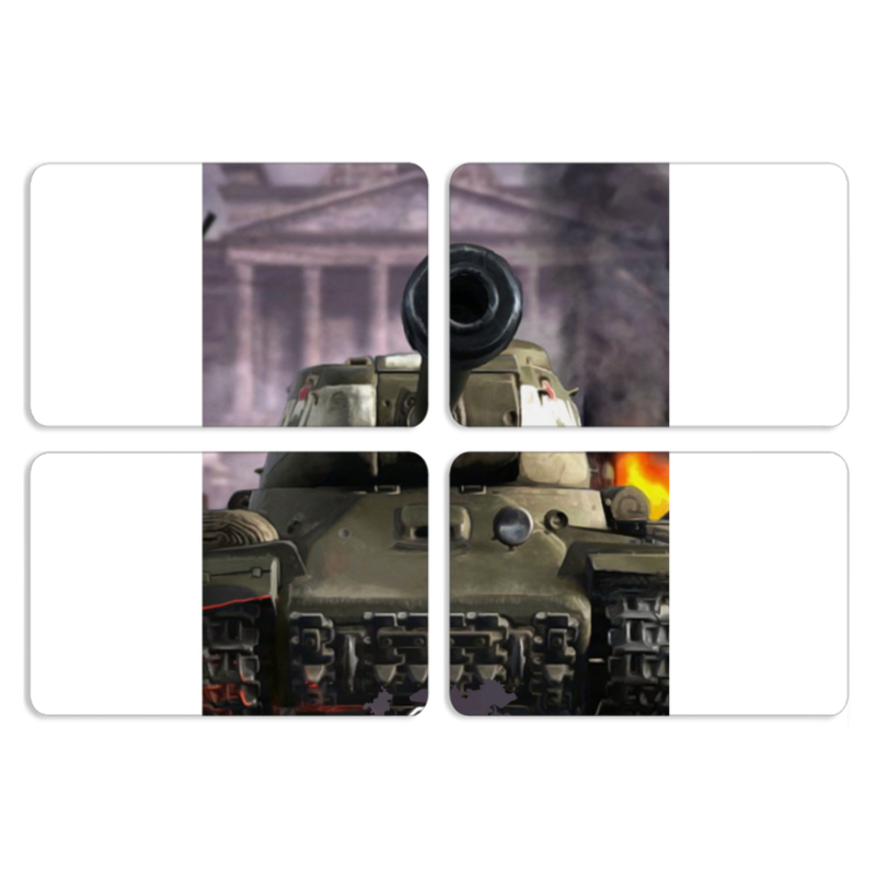 Магнитные фотопазлы 80 на 50 набор 4 штуки 