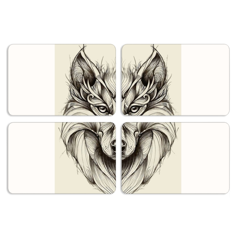 Магнитные фотопазлы 80 на 50 набор 4 штуки 