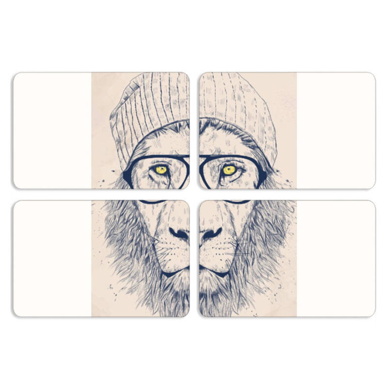 Магнитные фотопазлы 80 на 50 набор 4 штуки 