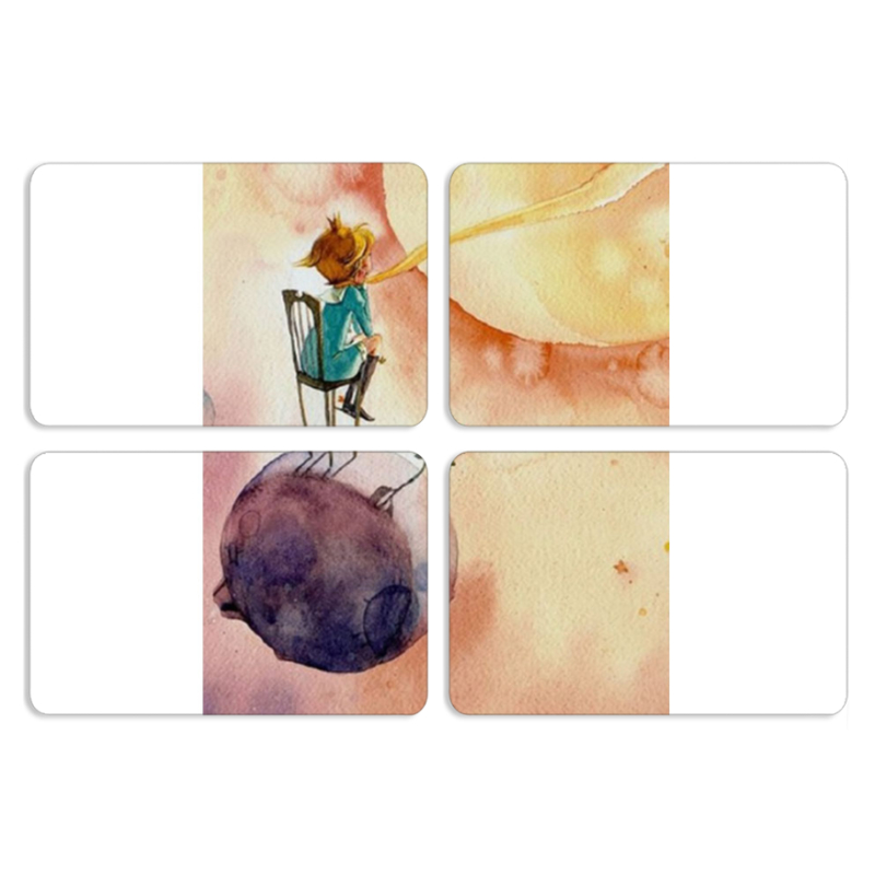 Магнитные фотопазлы 80 на 50 набор 4 штуки 