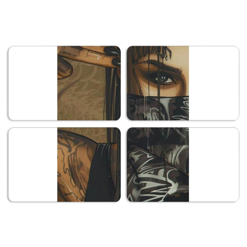 Магнитные фотопазлы 80 на 50 набор 4 штуки 