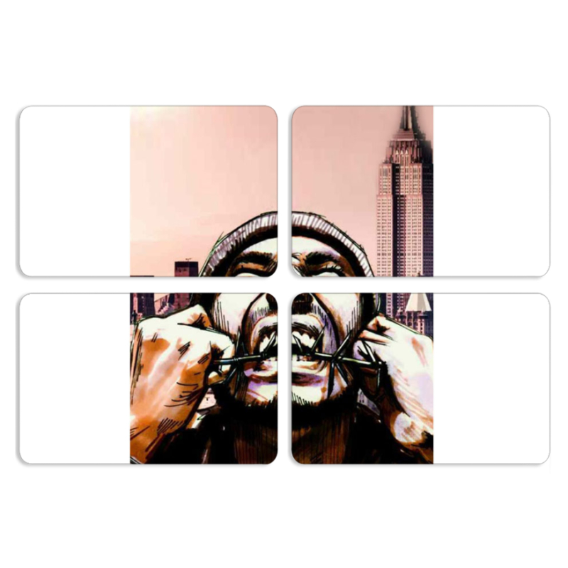 Магнитные фотопазлы 80 на 50 набор 4 штуки 