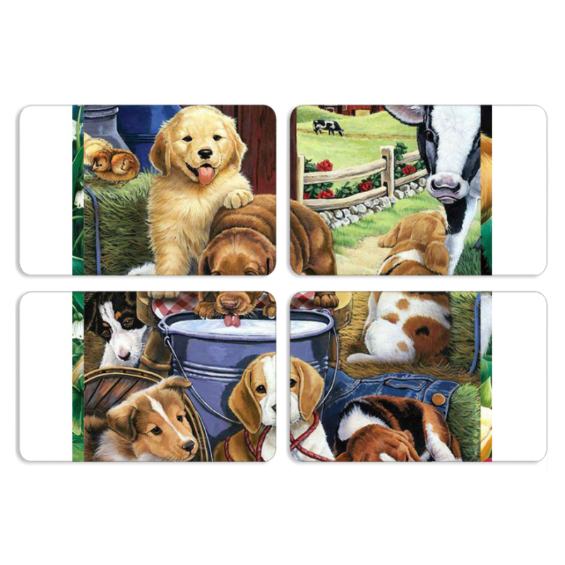 Магнитные фотопазлы 80 на 50 набор 4 штуки 