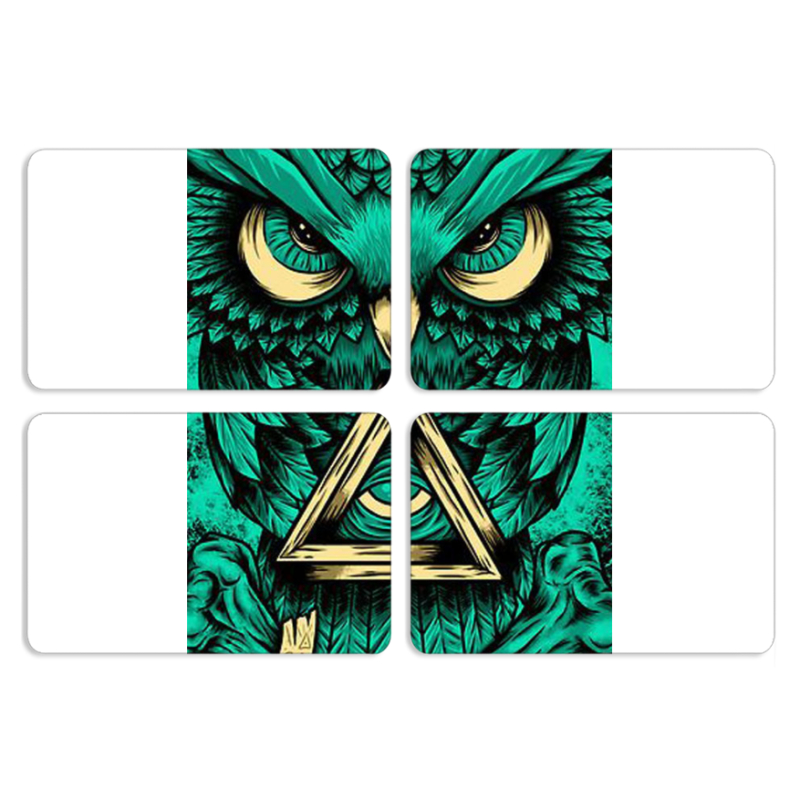 Магнитные фотопазлы 80 на 50 набор 4 штуки Masonic Owl