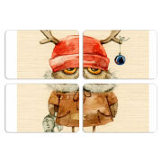 Магнитные фотопазлы 80 на 50 набор 4 штуки Милая Сова