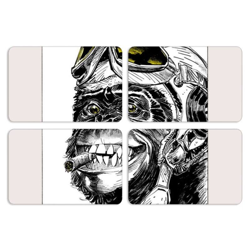 Магнитные фотопазлы 80 на 50 набор 4 штуки 