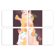 Магнитные фотопазлы 80 на 50 набор 4 штуки 