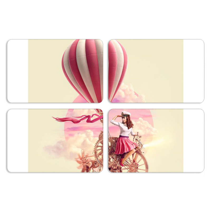 Магнитные фотопазлы 80 на 50 набор 4 штуки 