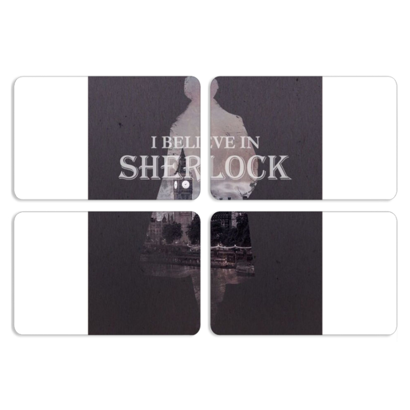 Магнитные фотопазлы 80 на 50 набор 4 штуки Sherlock
