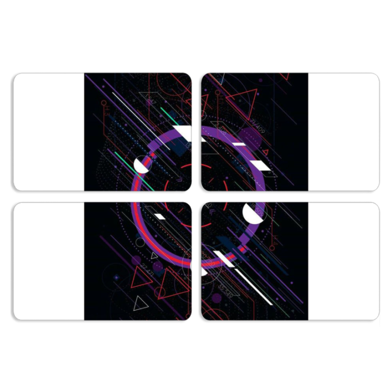 Магнитные фотопазлы 80 на 50 набор 4 штуки 