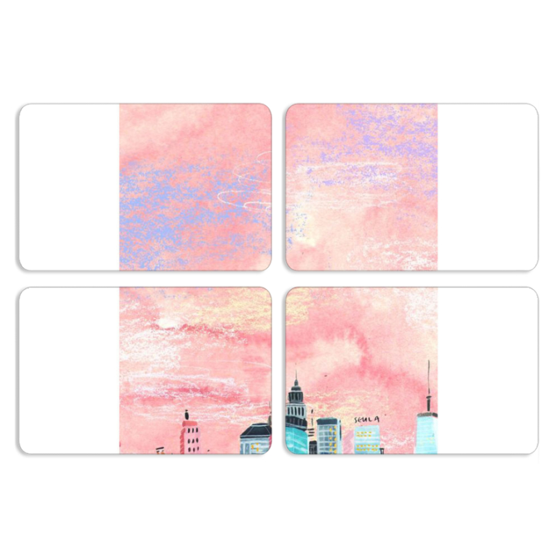 Магнитные фотопазлы 80 на 50 набор 4 штуки 