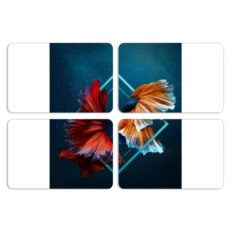 Магнитные фотопазлы 80 на 50 набор 4 штуки 