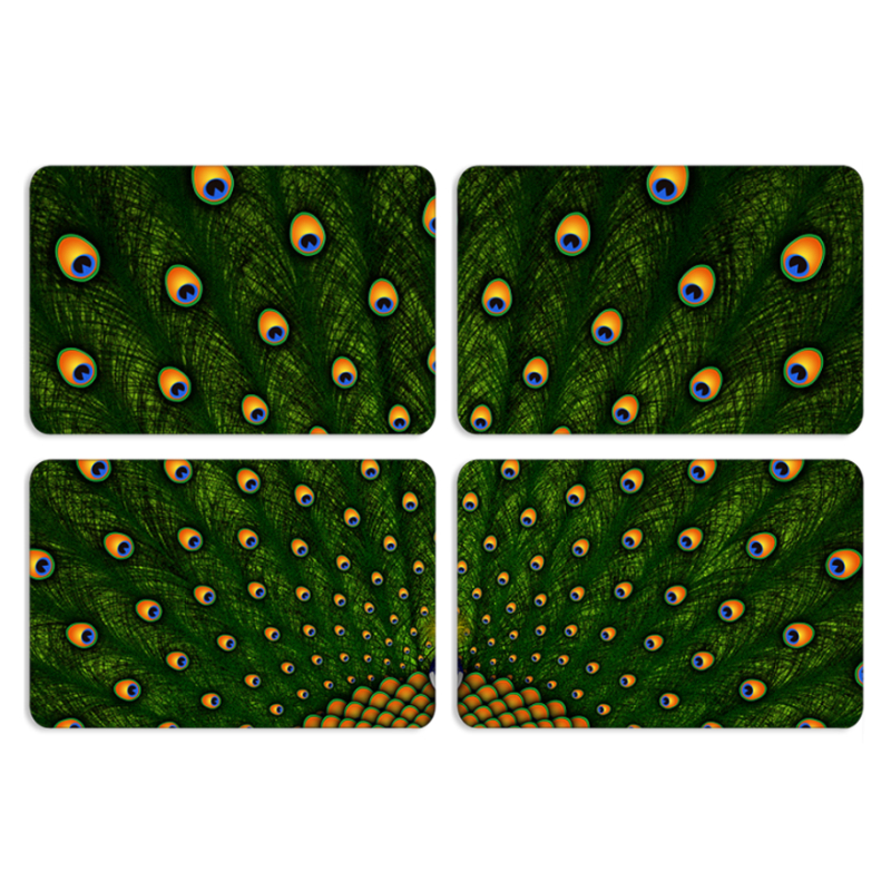 Магнитные фотопазлы 80 на 50 набор 4 штуки Peacocks Tail