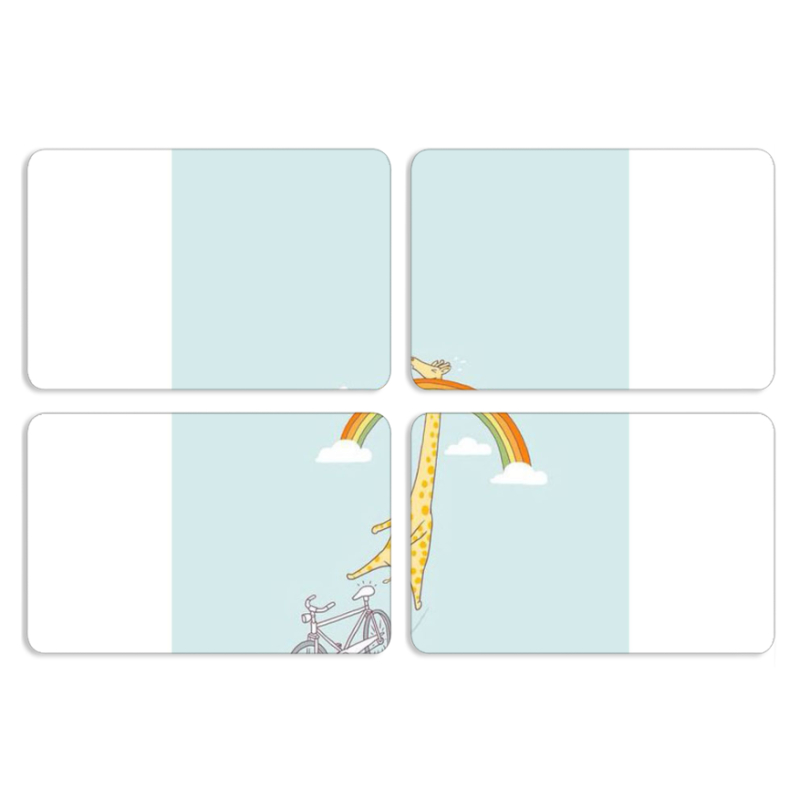 Магнитные фотопазлы 80 на 50 набор 4 штуки 